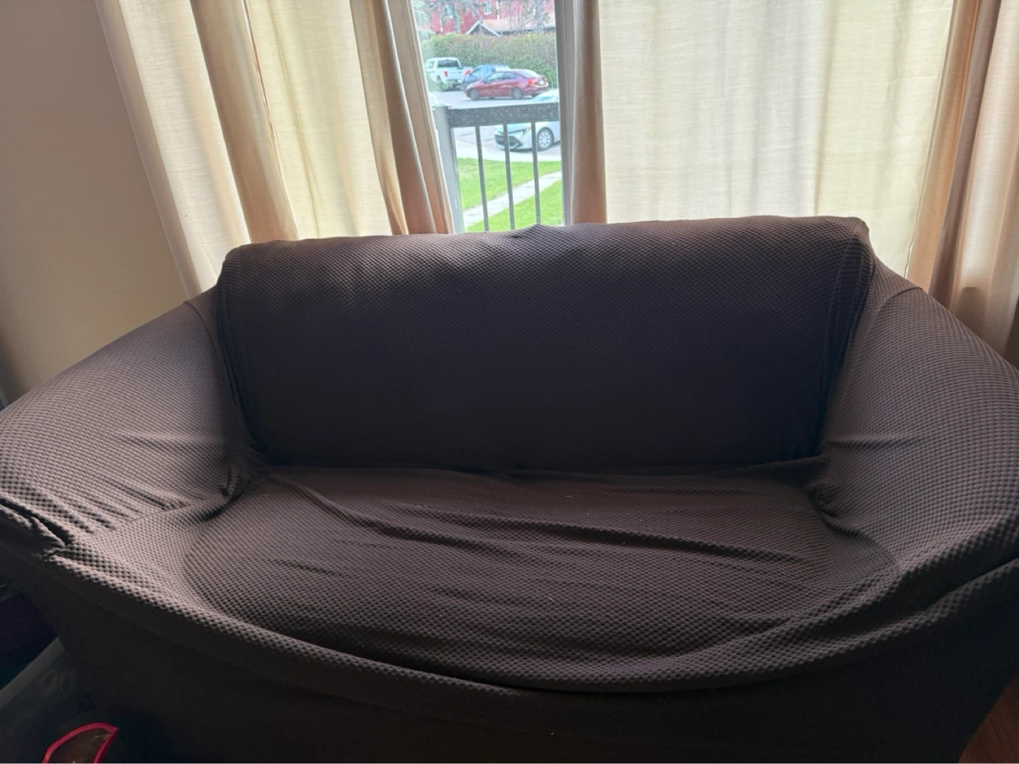 Free Sofa  and loveseat with  covers