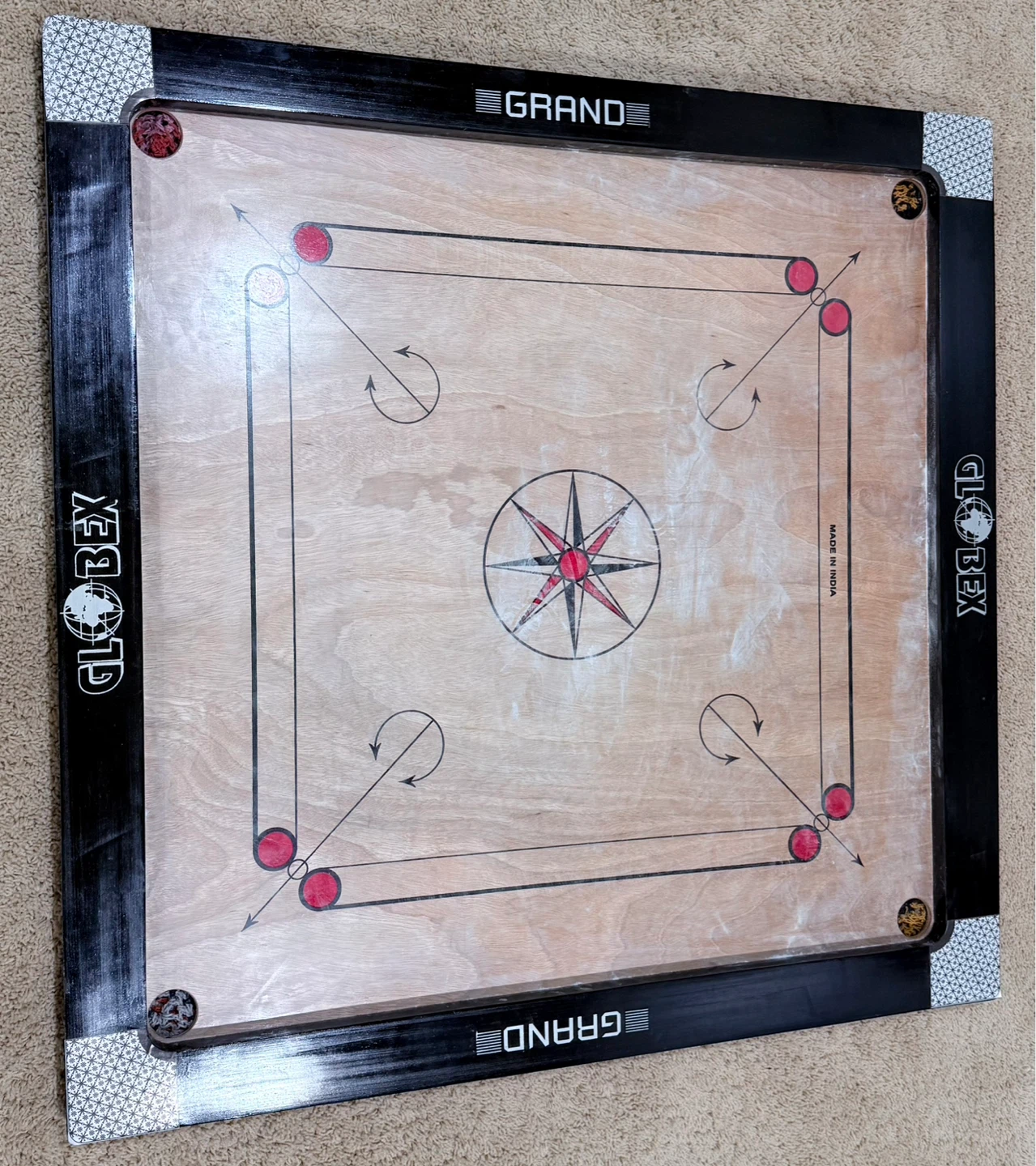 🏆 Brand New Large Carrom Board Set - photo 5
