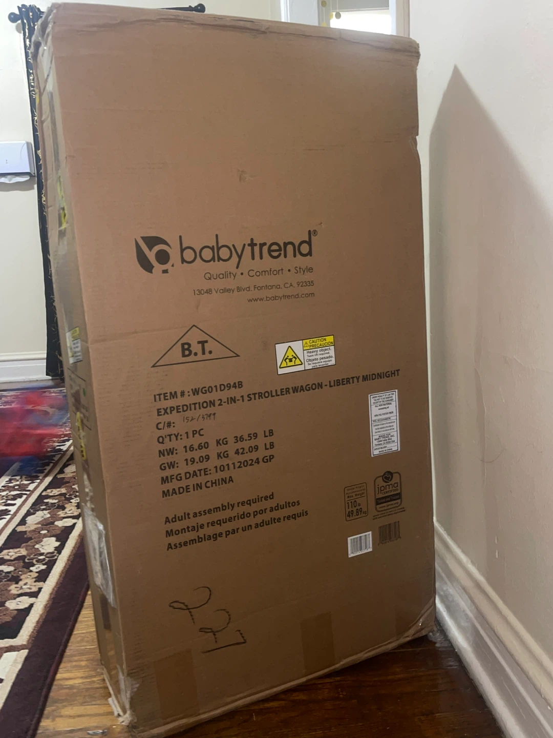 Baby Trend Expedition 2-in-1 Stroller Wagon - Liberty Midnight - photo 3