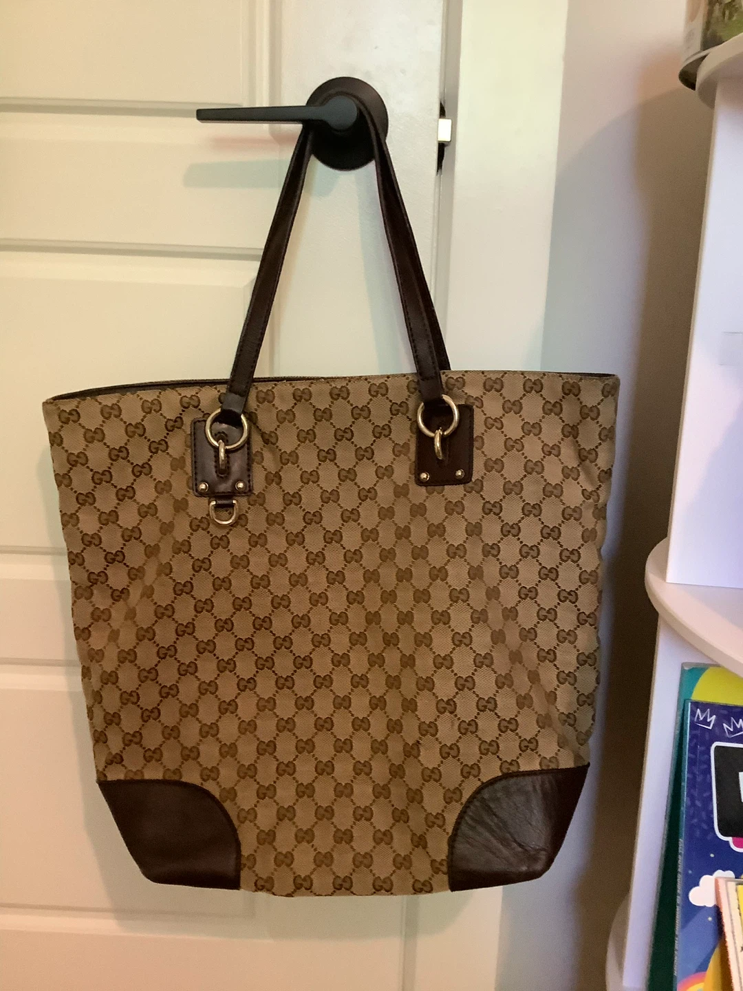 Vintage Gucci Monogram Tote Bag