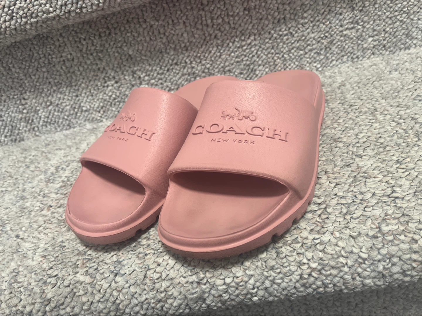 Coach Pink Slides size 6
