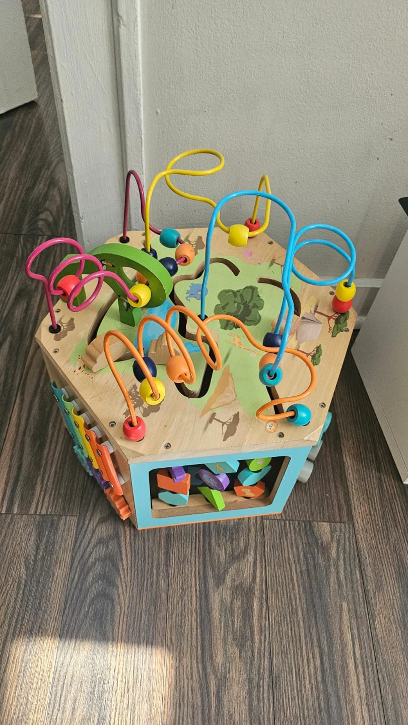 Wooden Activity Cube Toy for Toddlers - photo 2
