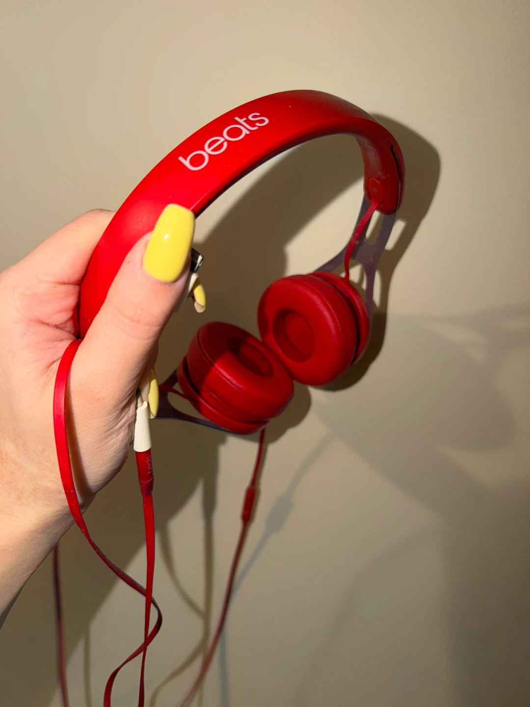 Red Beats Solo HD On-Ear Headphones - photo 3