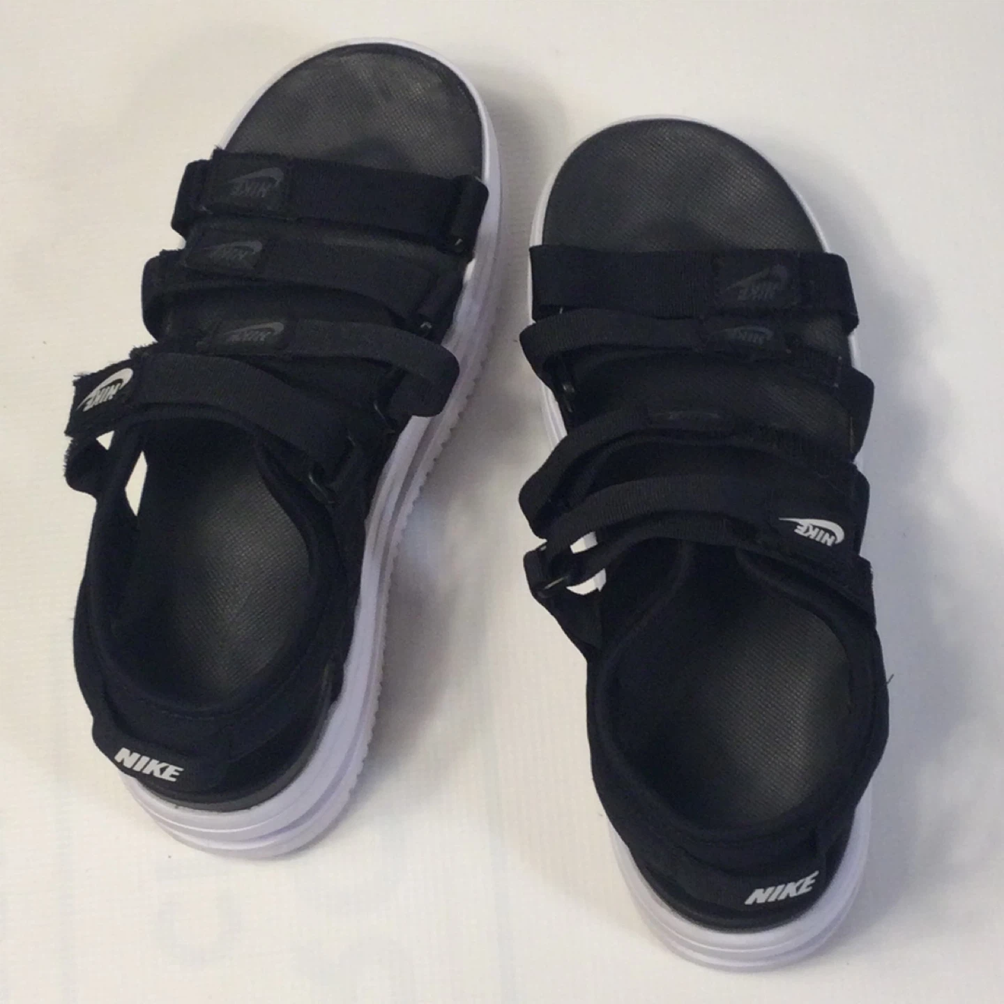 NIKE ICON CLASSIC SANDALS WOMENS BLACK/WHITE SZ 9 - photo 3