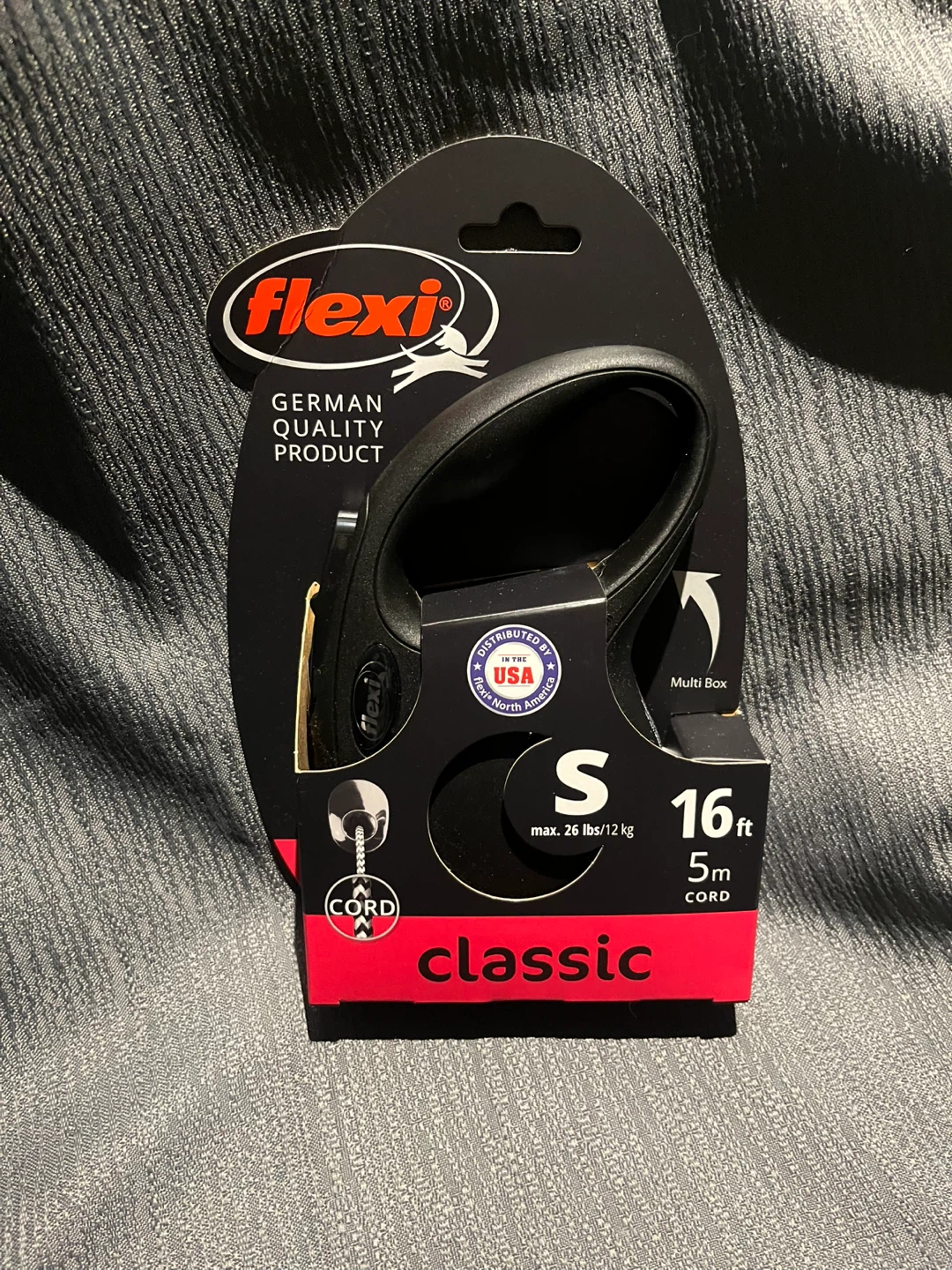 Flexi Classic Cord Retractable Dog Leash - Size S, 16ft