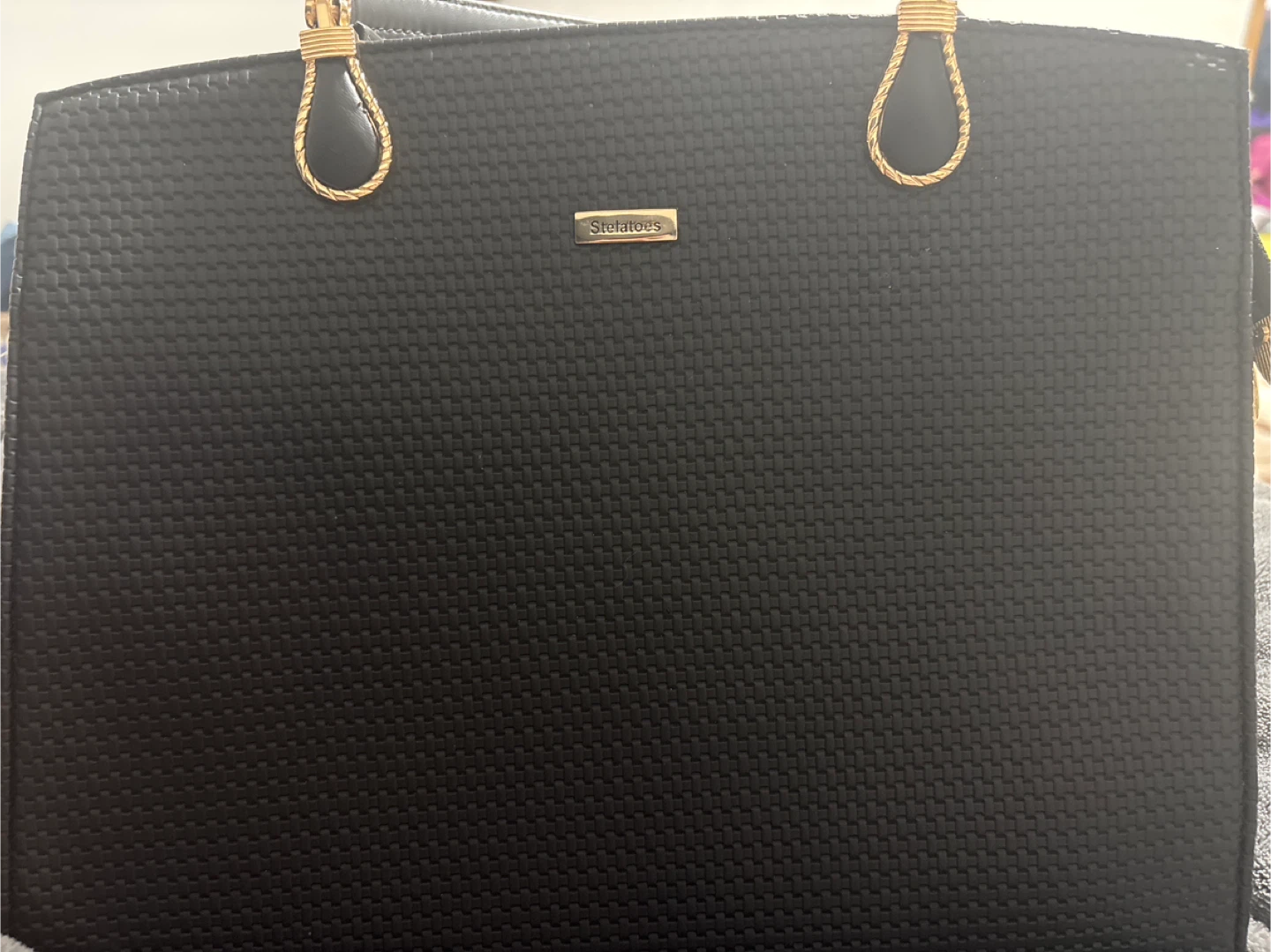 Stefano's Black Textured Tote Bag - photo 2