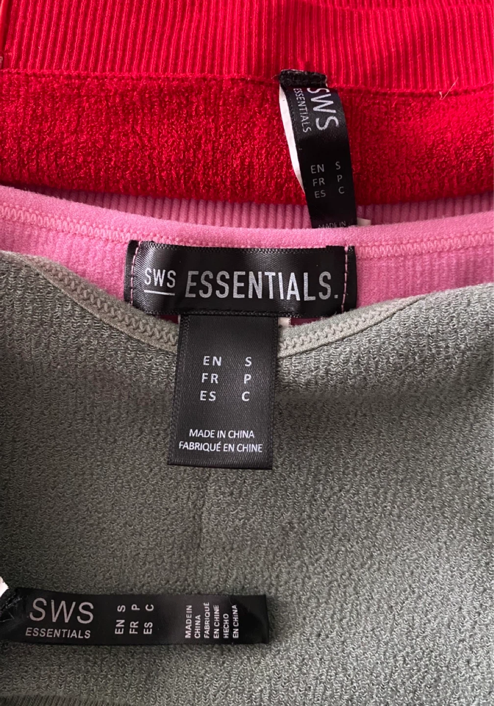 SWS Essentials Tank Tops (3 Pack) - Pink, Red, Green - photo 2