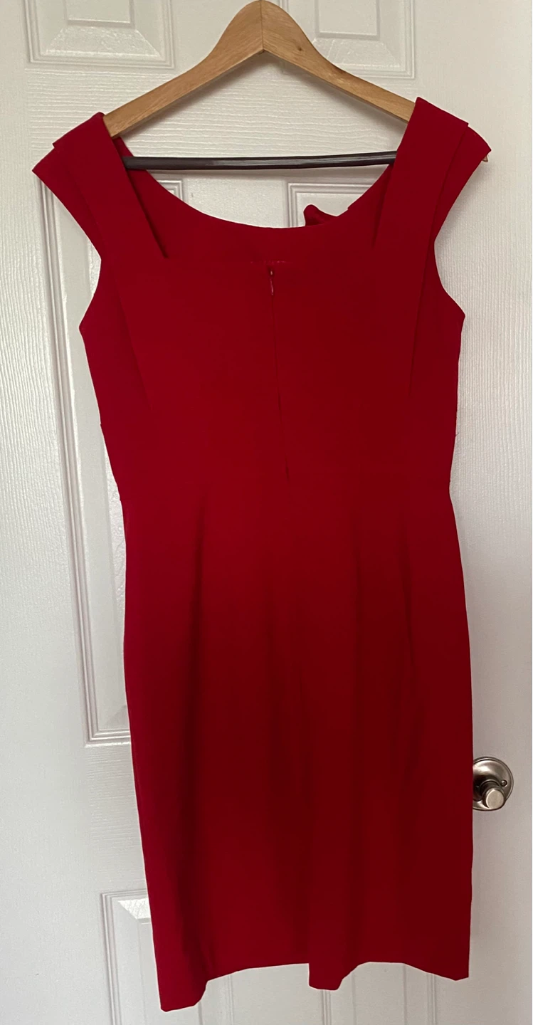 Calvin Klein Red Cap Sleeve Dress Size 6