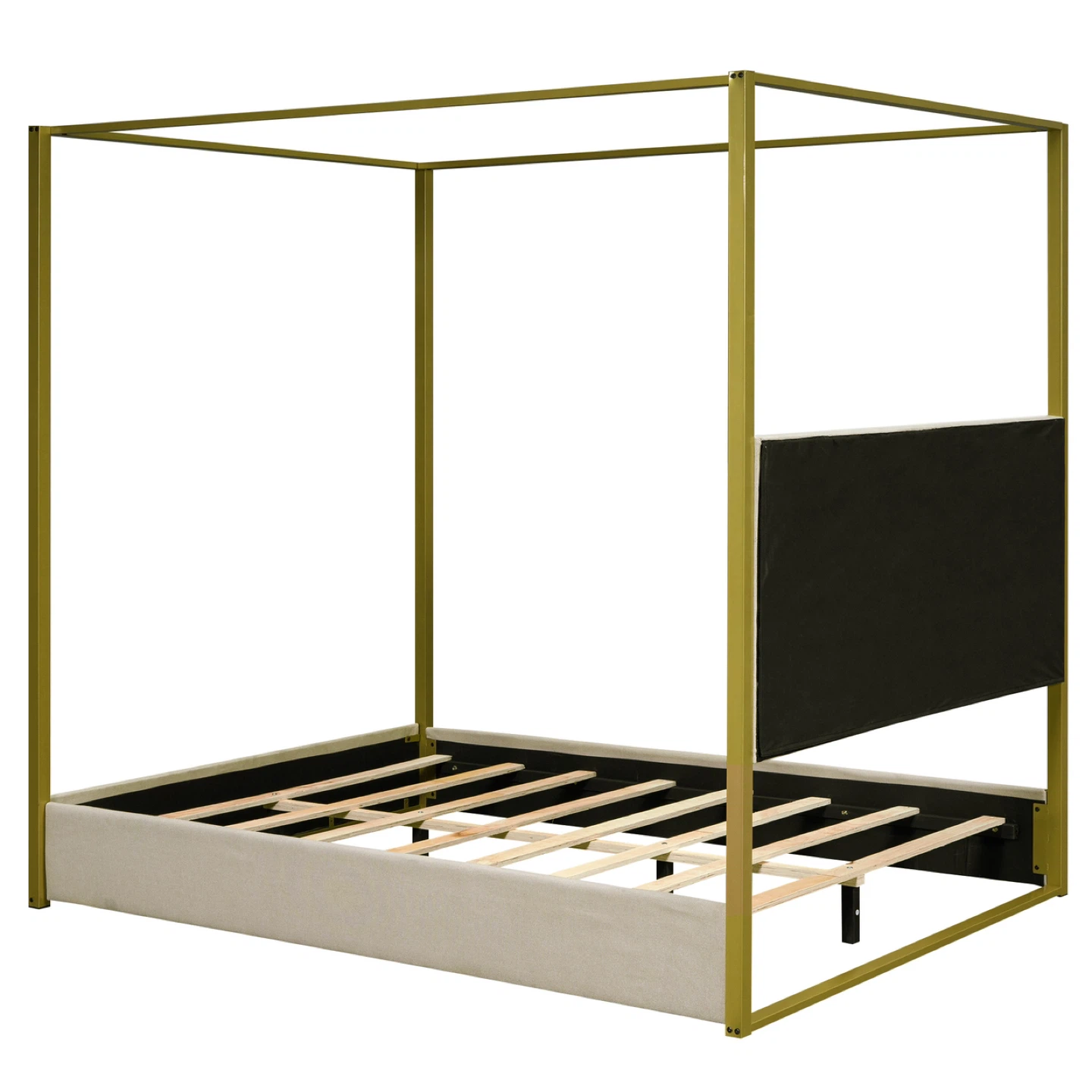 Modern Queen Velvet Upholstered Bed – Framed Luxury Design - photo 4