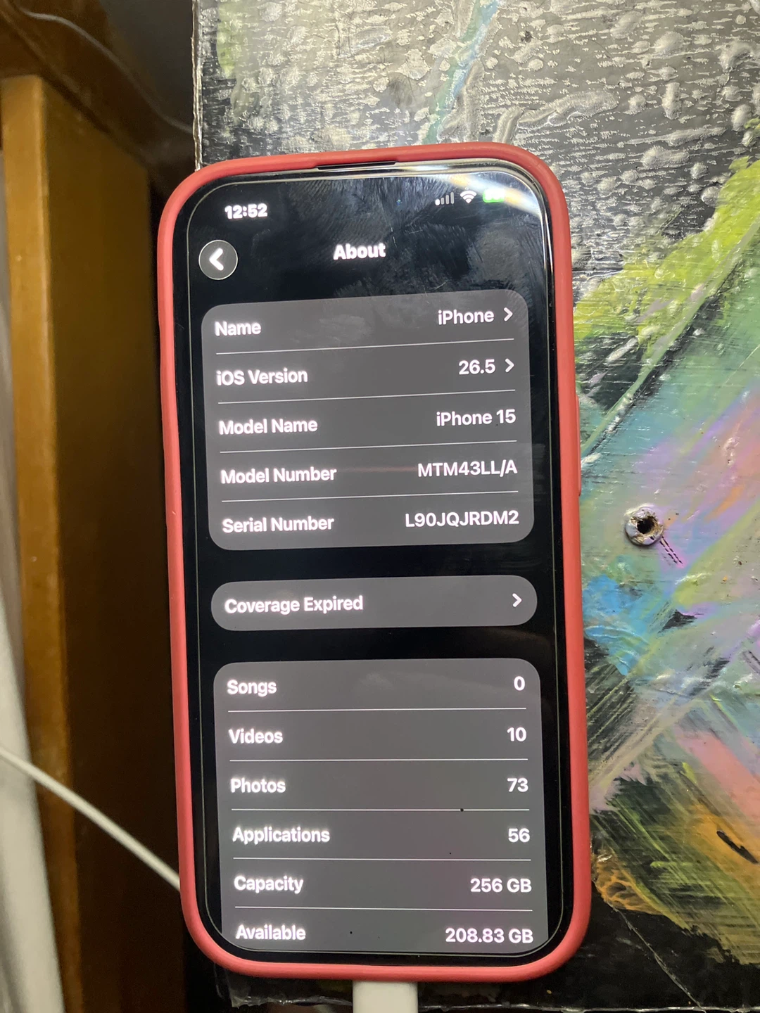 Apple iPhone 15 - 256 GB - Pink Case