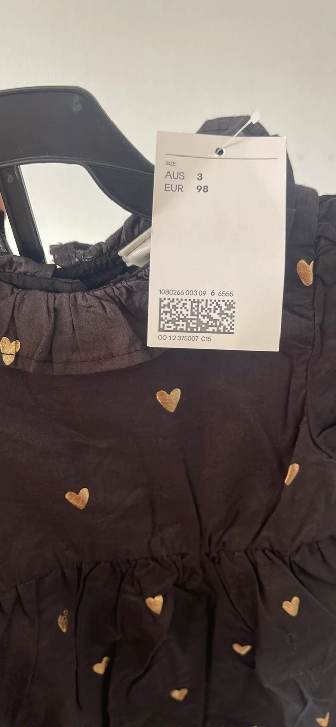 H&M Baby Girls Heart Dress and Tights Set - photo 3