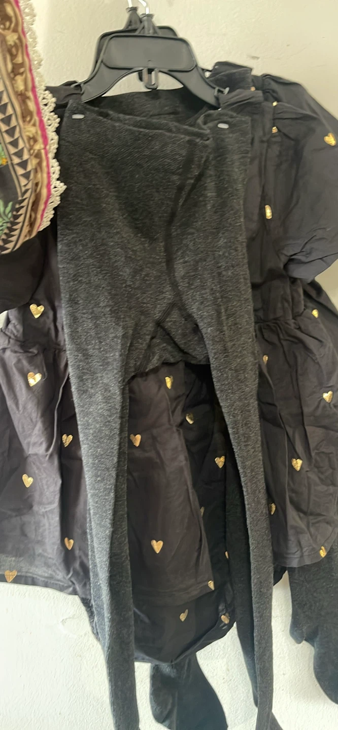 H&M Baby Girls Heart Dress and Tights Set - photo 5