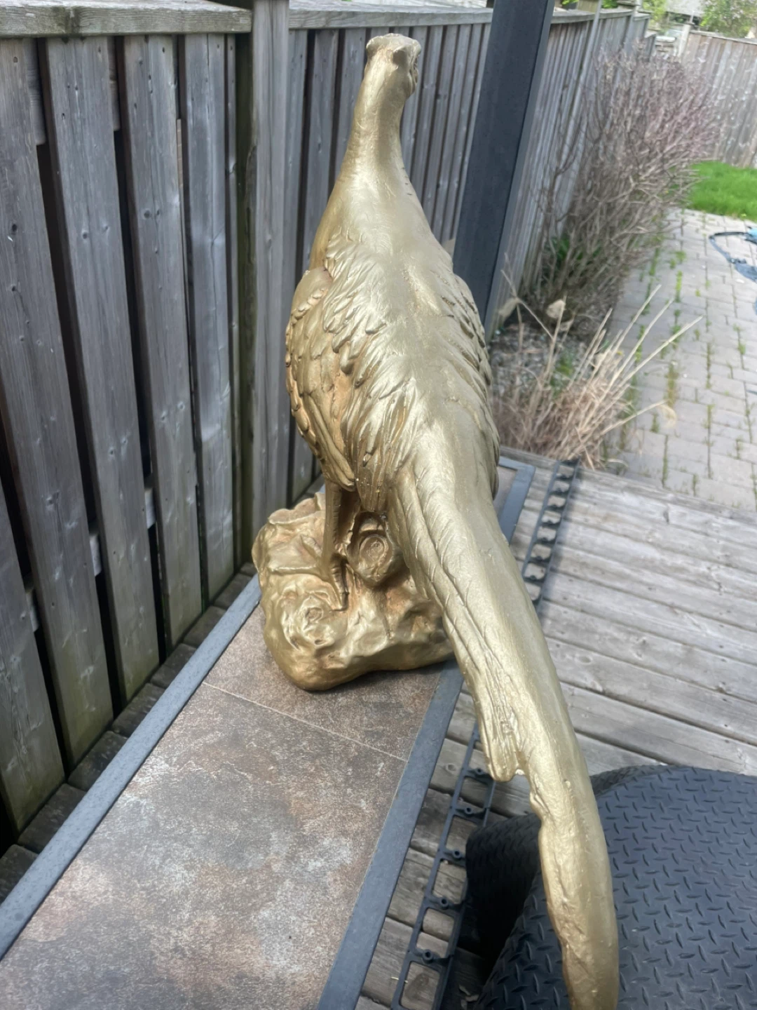 Heavy Gold Bird Figurine - photo 2