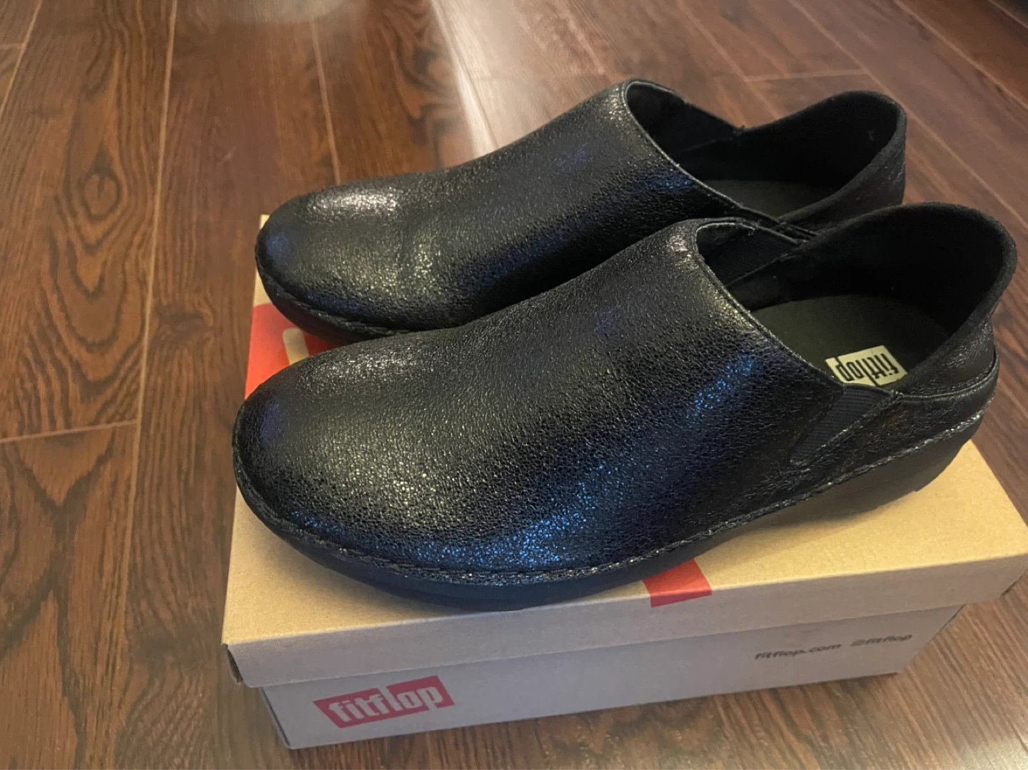 Fitflop Superloafer Glitzy Black Loafers US 7