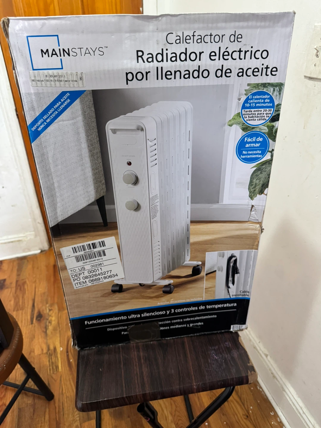 Mainstays Oil-Filled Electric Radiator Heater - photo 3