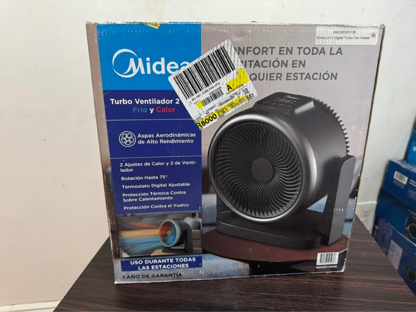 Midea 2-in-1 Turbo Heater + Fan