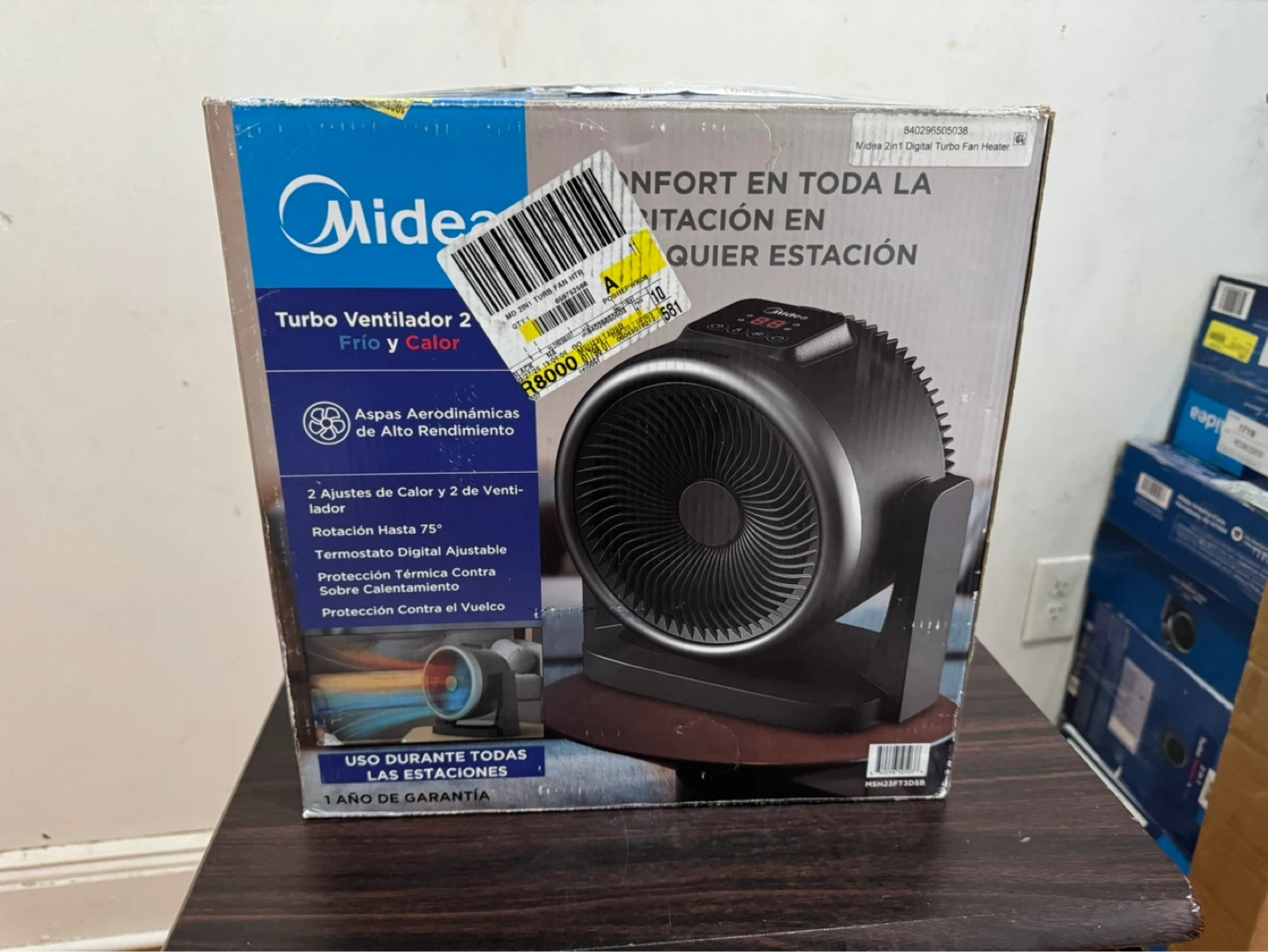 Midea 2-in-1 Turbo Heater + Fan - photo 2