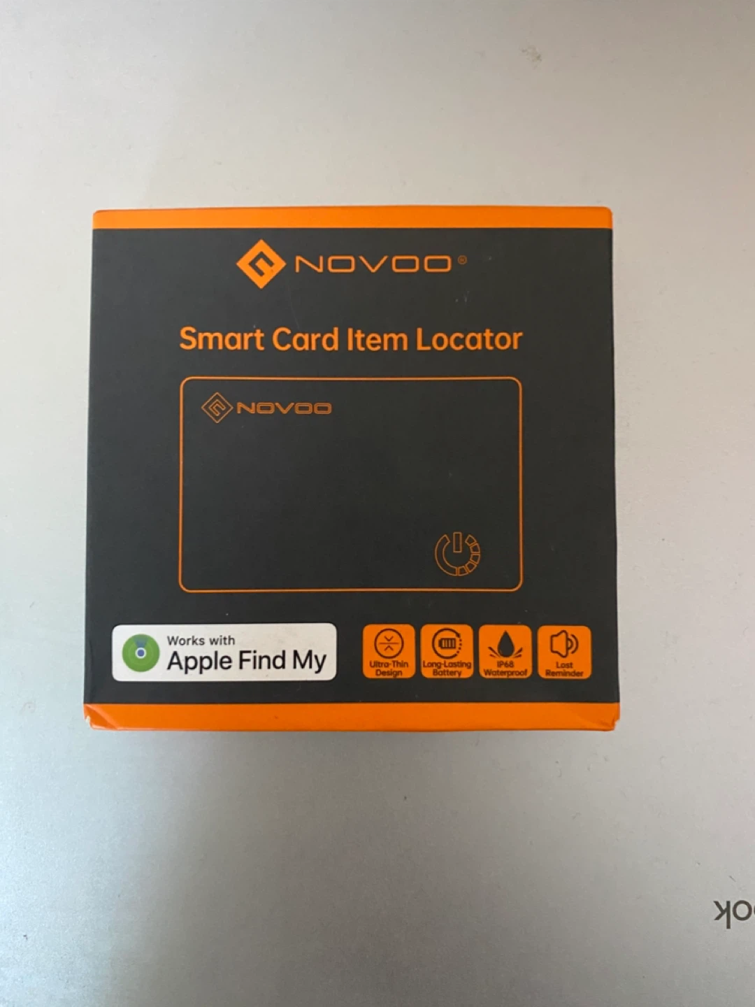 NOVOO Smart Card Item Locator - Works with Apple Find My