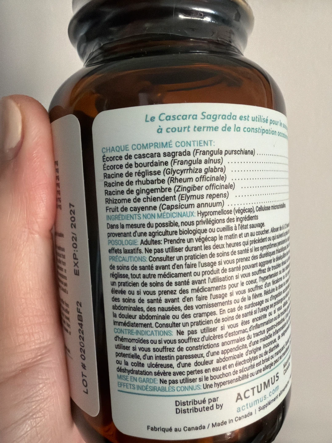 Actumus Bioflo Mild Laxative supplement - photo 2