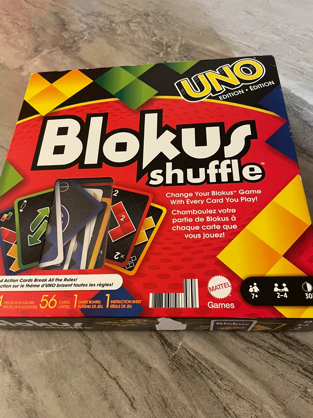 UNO Blokus Shuffle Board Game
