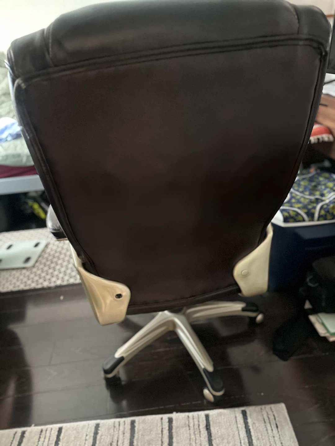 Brown Leather Executive Office Chair - photo 2