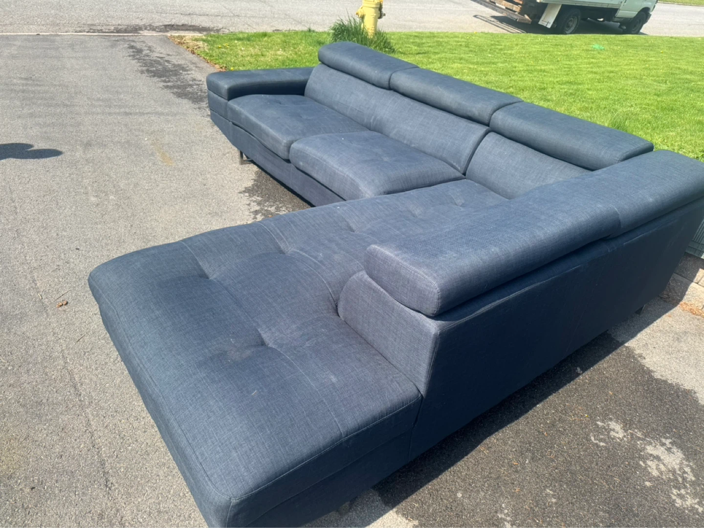 Dark Grey Sectional Sofa - photo 2
