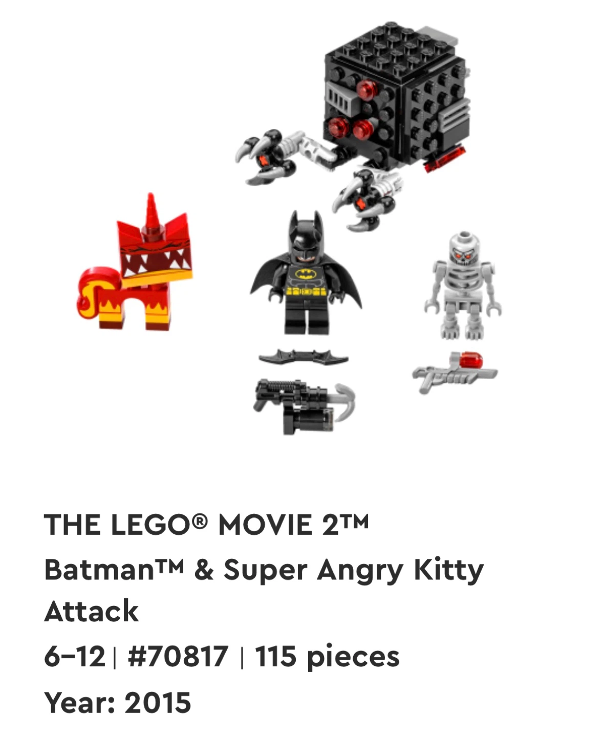 LEGO The Lego Movie 2 Batman & Super Angry Kitty Attack 70817 - photo 2