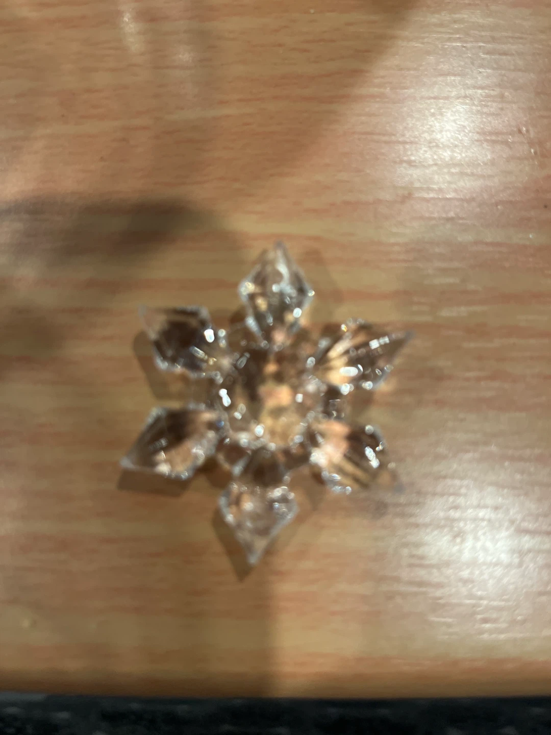 Clear Crystal Snowflake Ornament