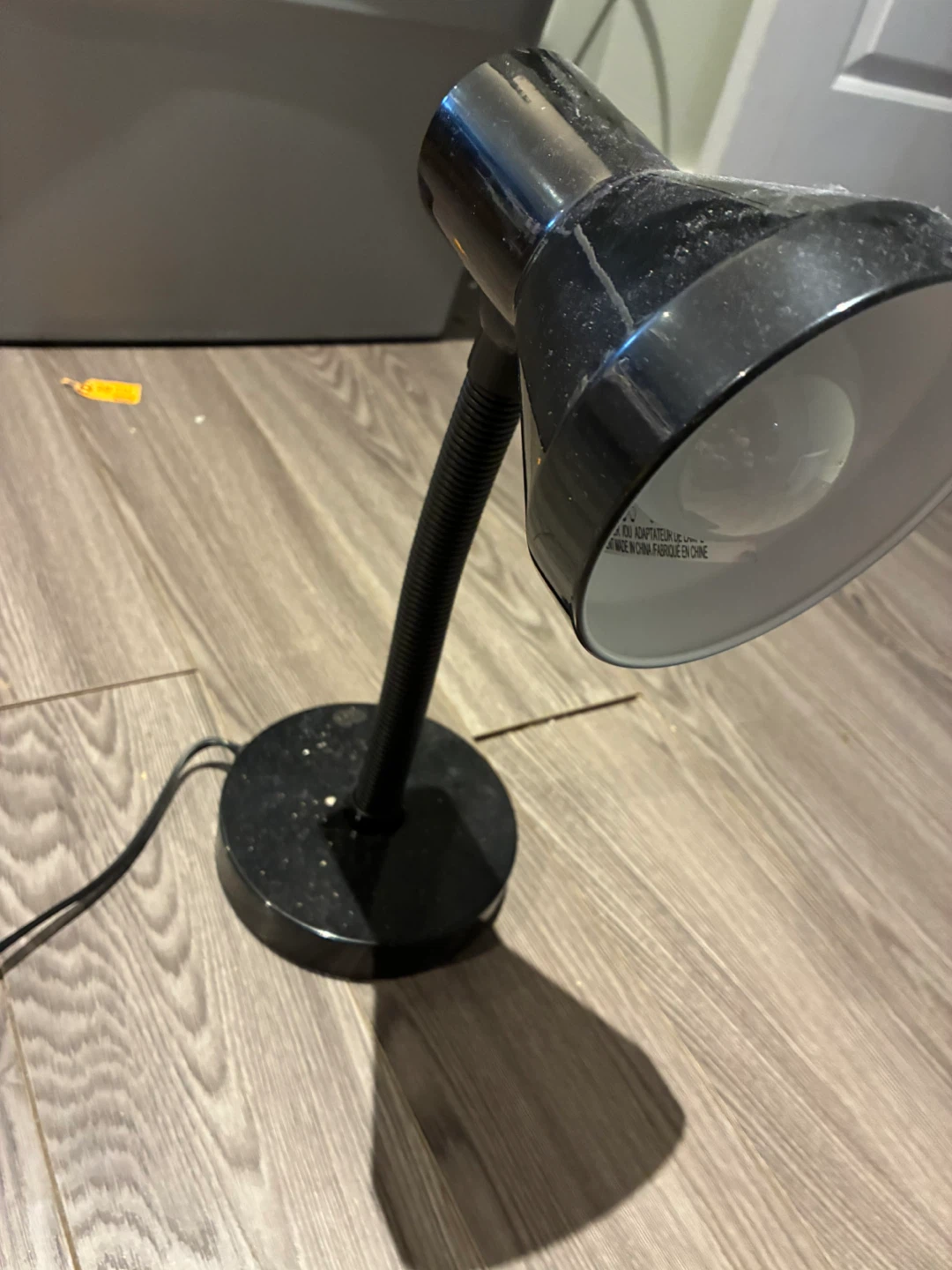 Black Adjustable Gooseneck Desk Lamp
