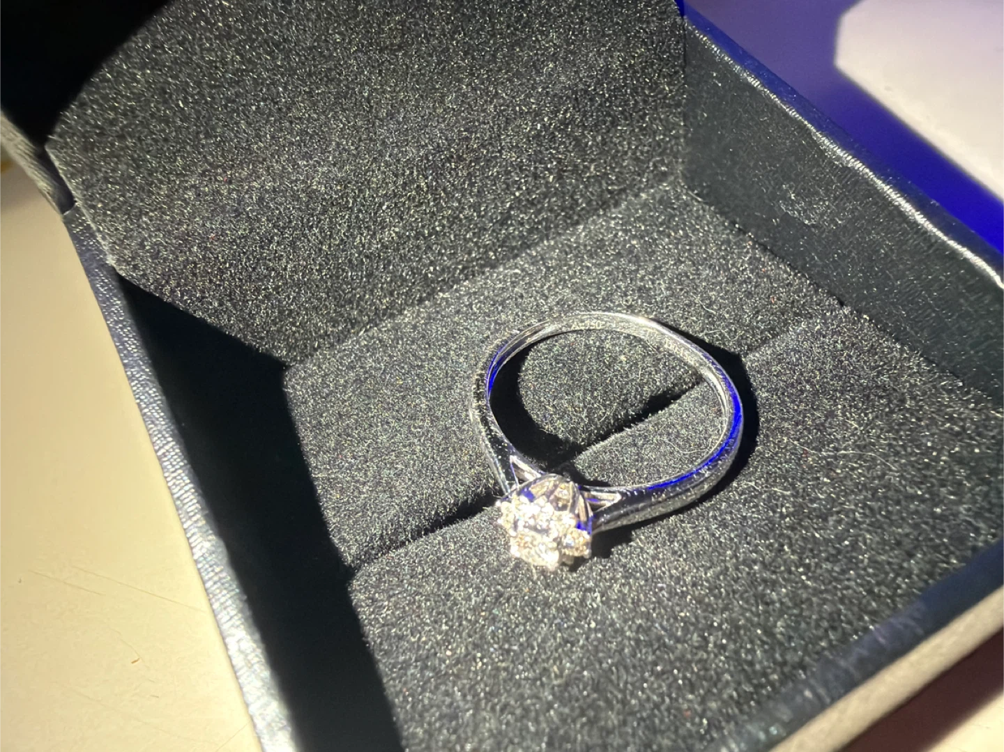 Sparkling Diamond Engagement Ring - photo 2