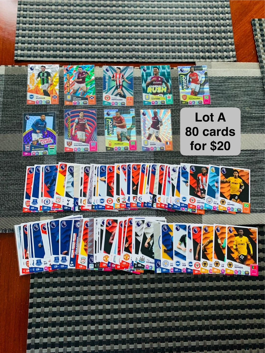 Lot of 80 Soccer Premier League Trading Cards - photo 2