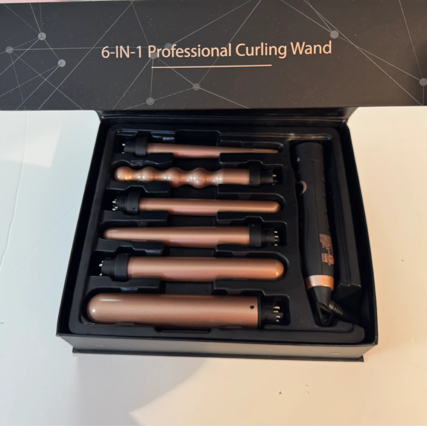 BESTOPE 6-IN-1 Professional Curling Wand Set