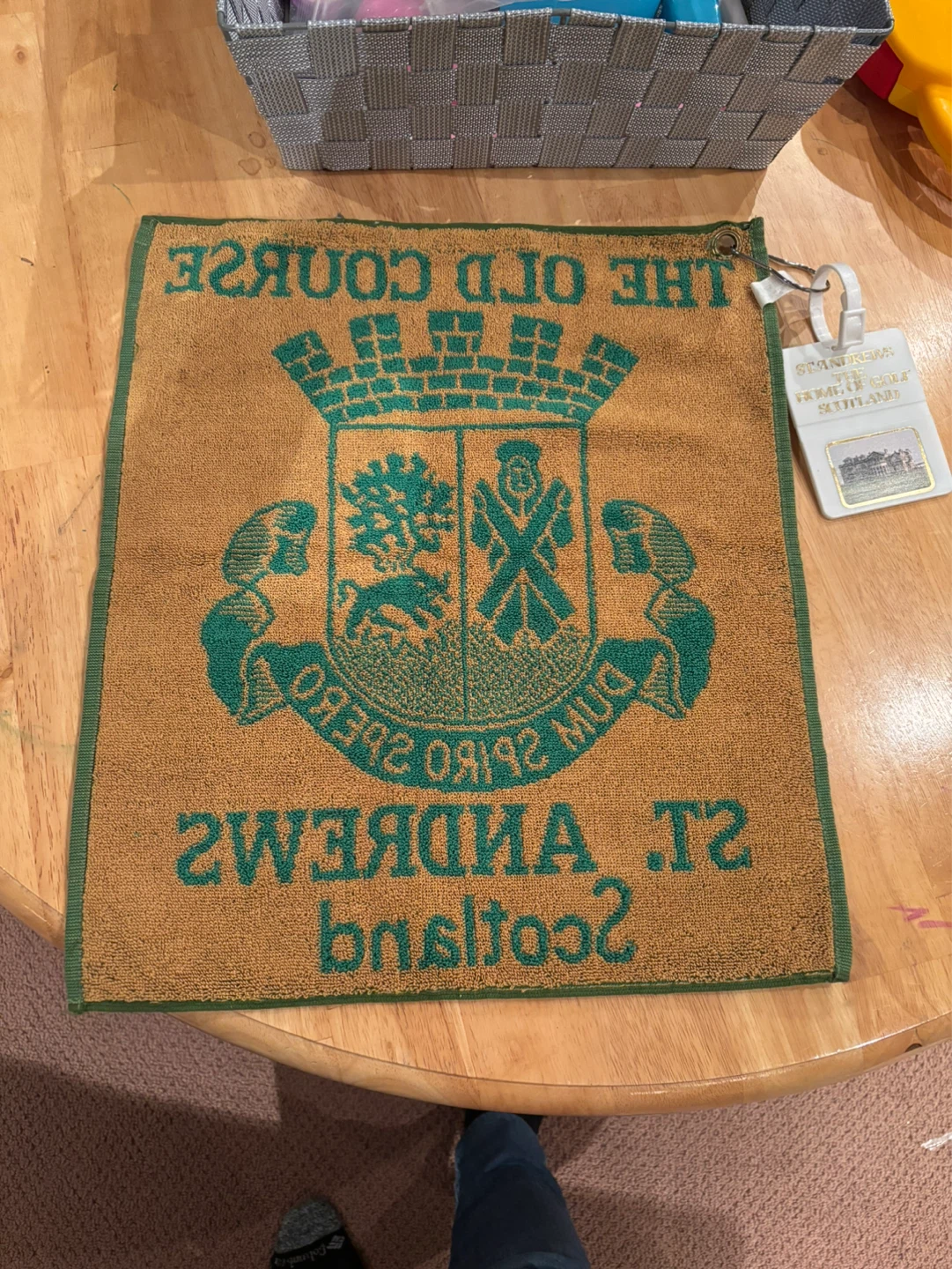 Golf head cover and golf towel from old St Andrews course - photo 5