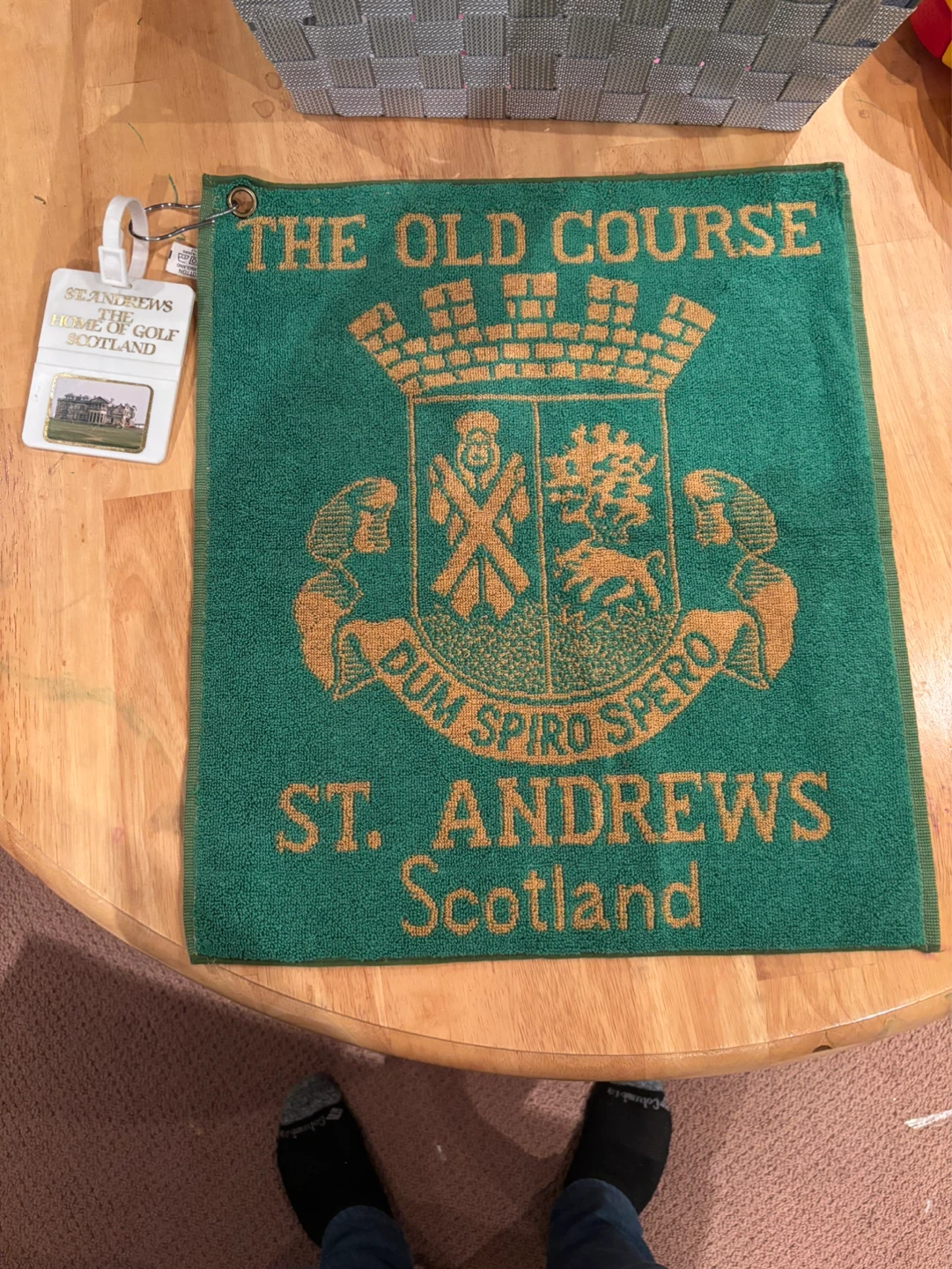 Golf head cover and golf towel from old St Andrews course - photo 4