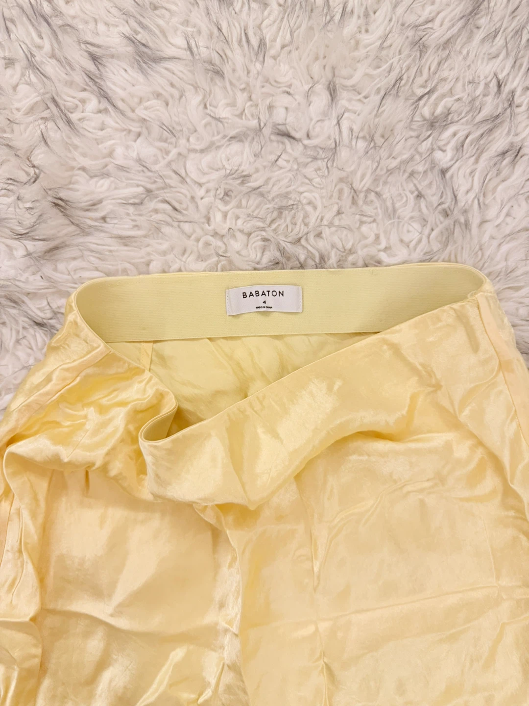 Babaton Slip Mini Skirt - Softest Yellow - photo 2