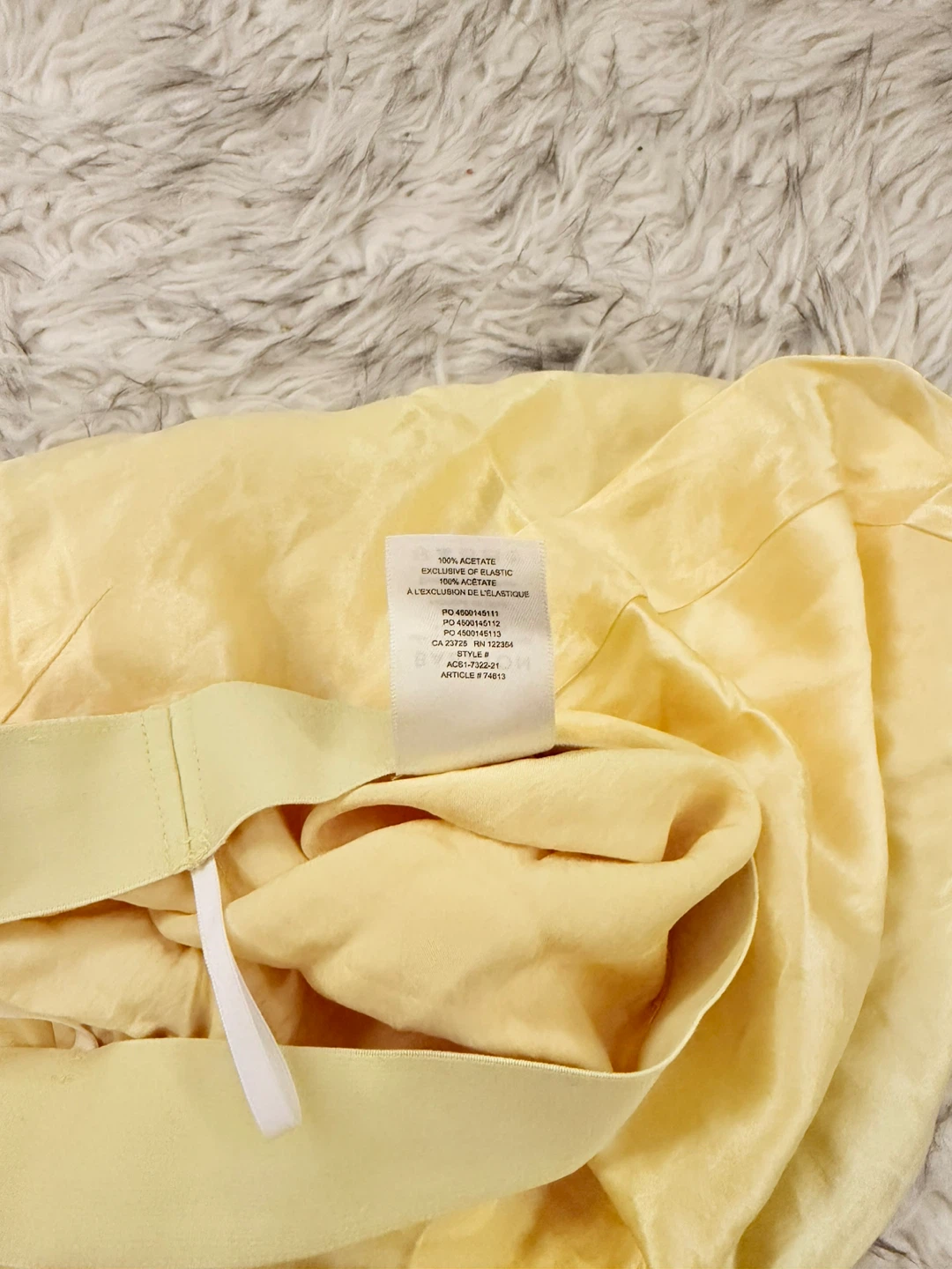 Babaton Slip Mini Skirt - Softest Yellow - photo 3