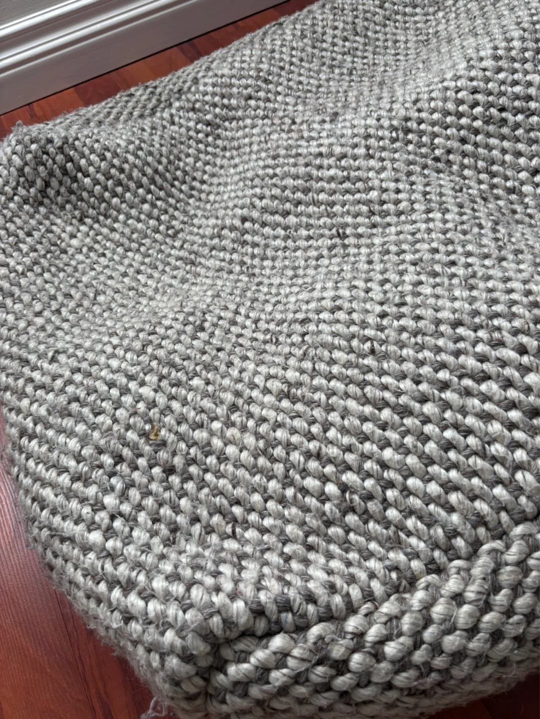 Chunky Knit Floor Pouf - photo 2