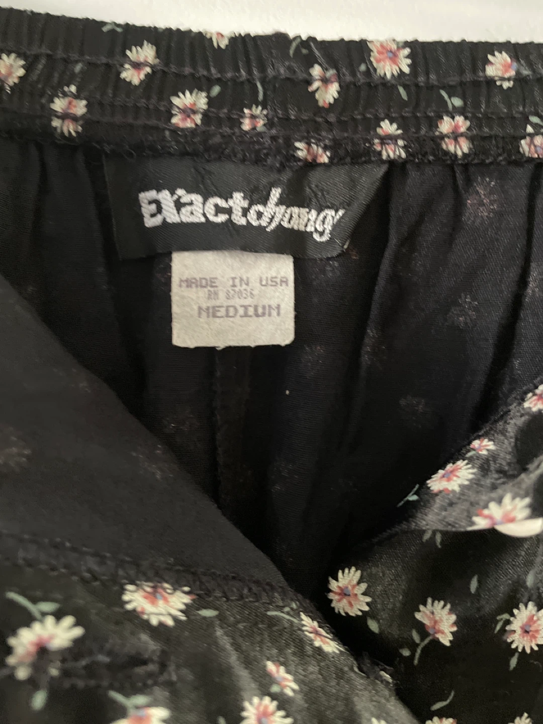 Black Floral Skirt - Medium - photo 2