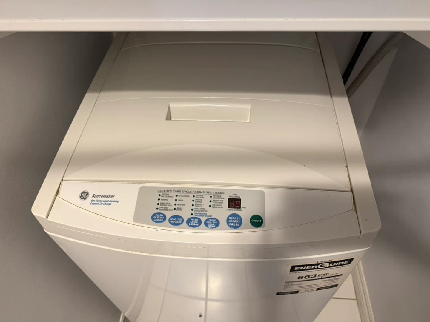 GE Spacemaker Stacked Washer and Dryer - photo 5