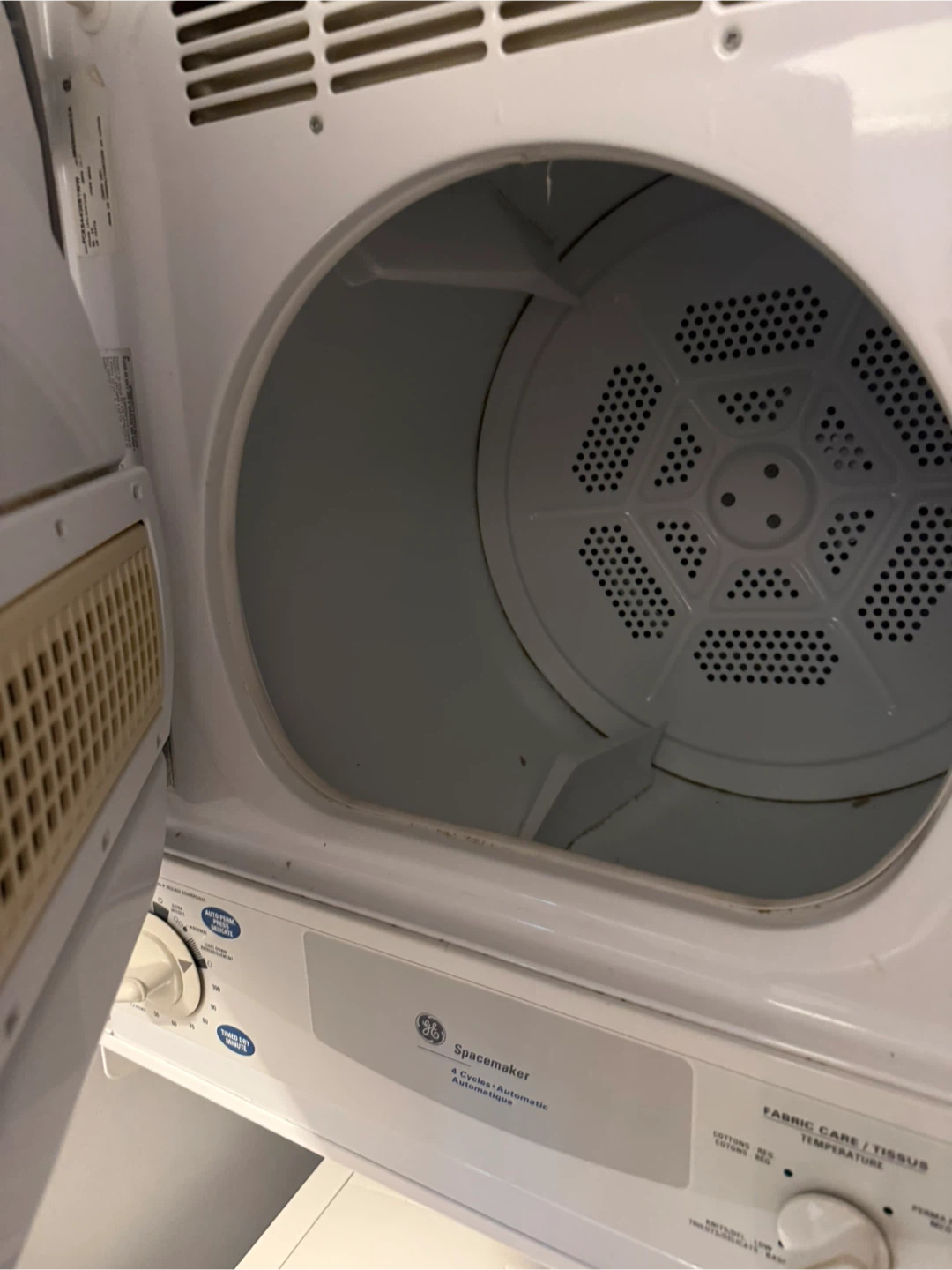 GE Spacemaker Stacked Washer and Dryer - photo 3