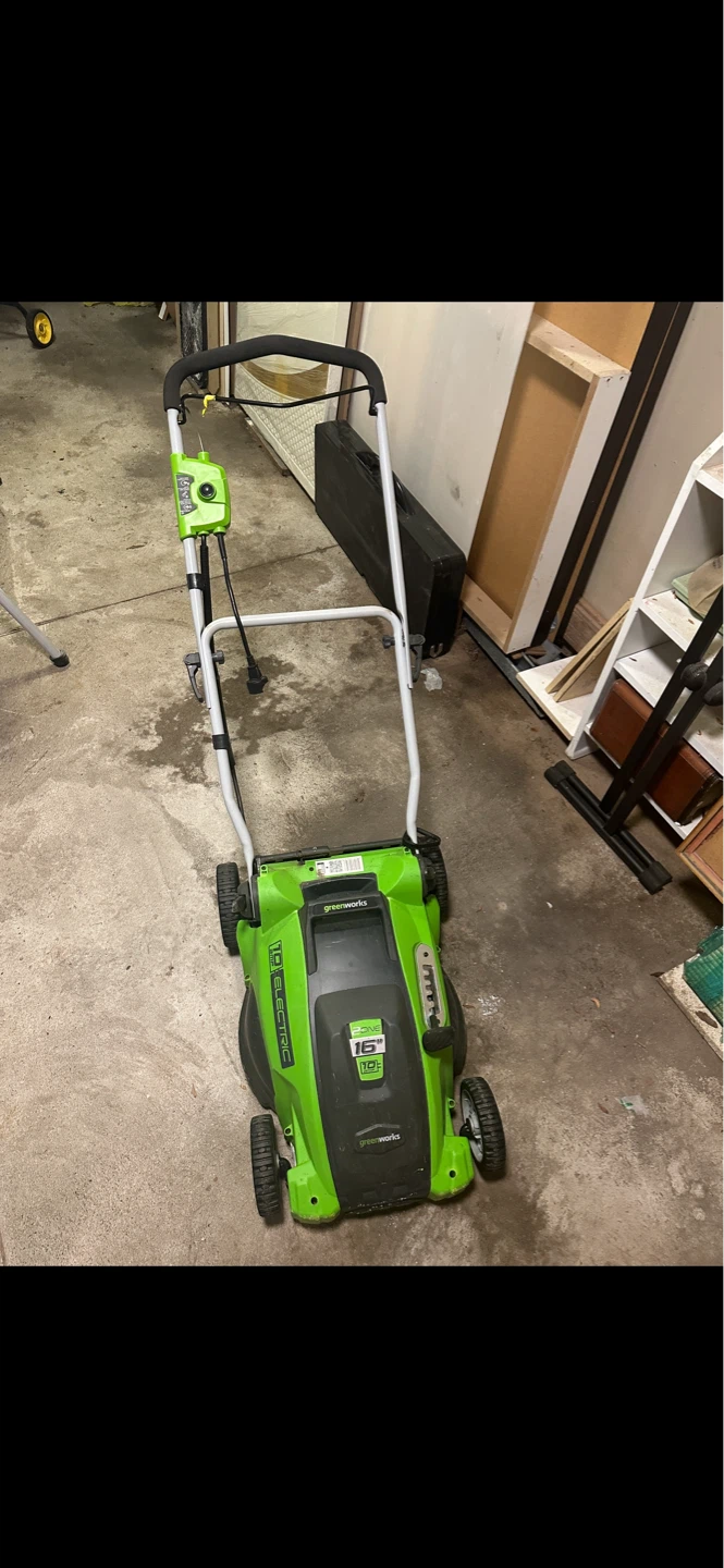 Greenworks lawnmower, blower, trimmer - photo 2