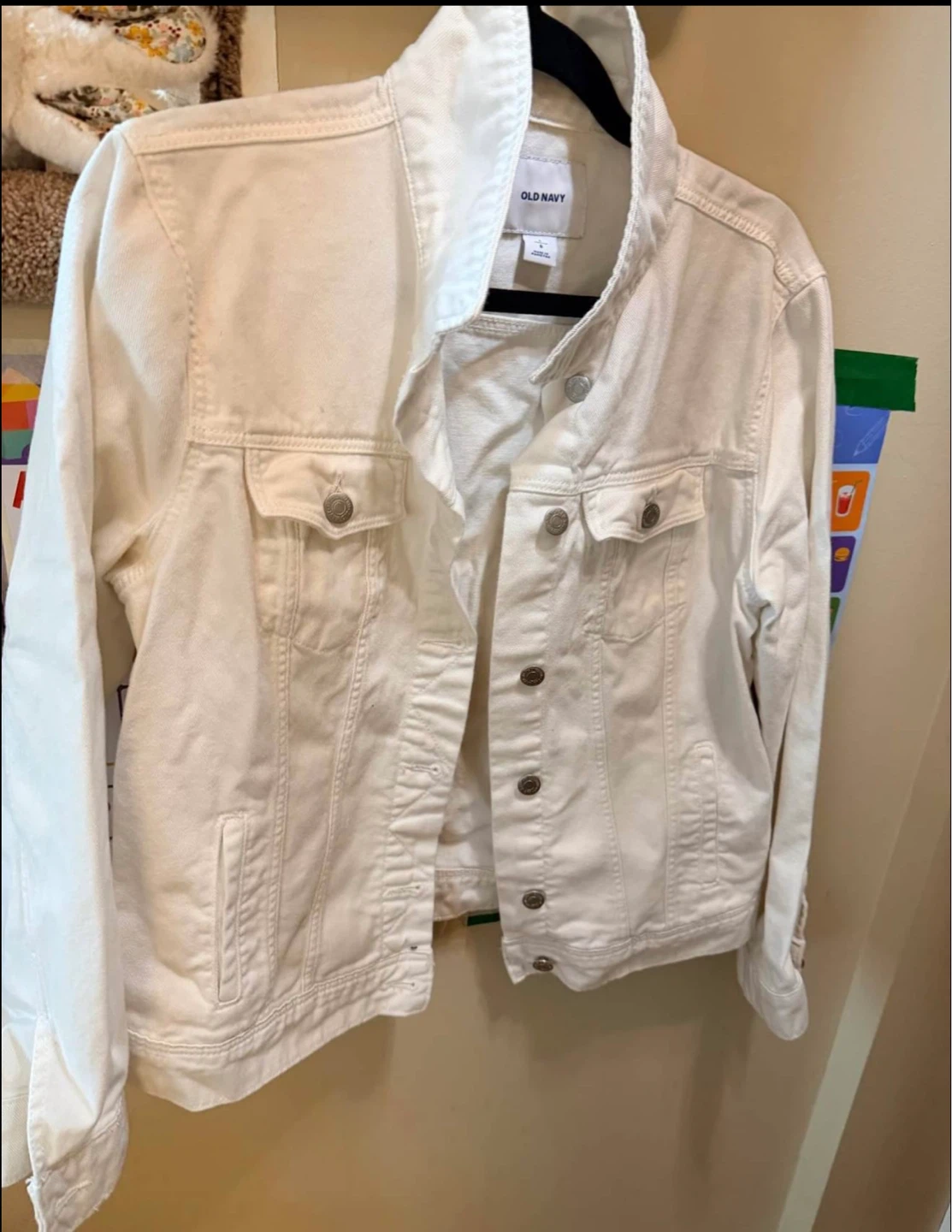 Old Navy White Denim Jacket