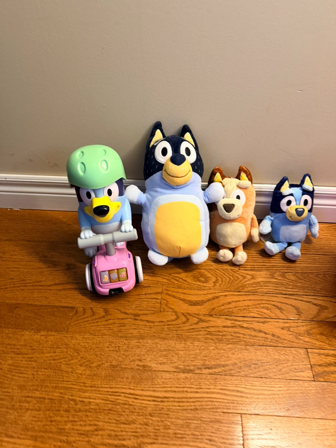 Bluey and Bingo Plush Toys with Scooter