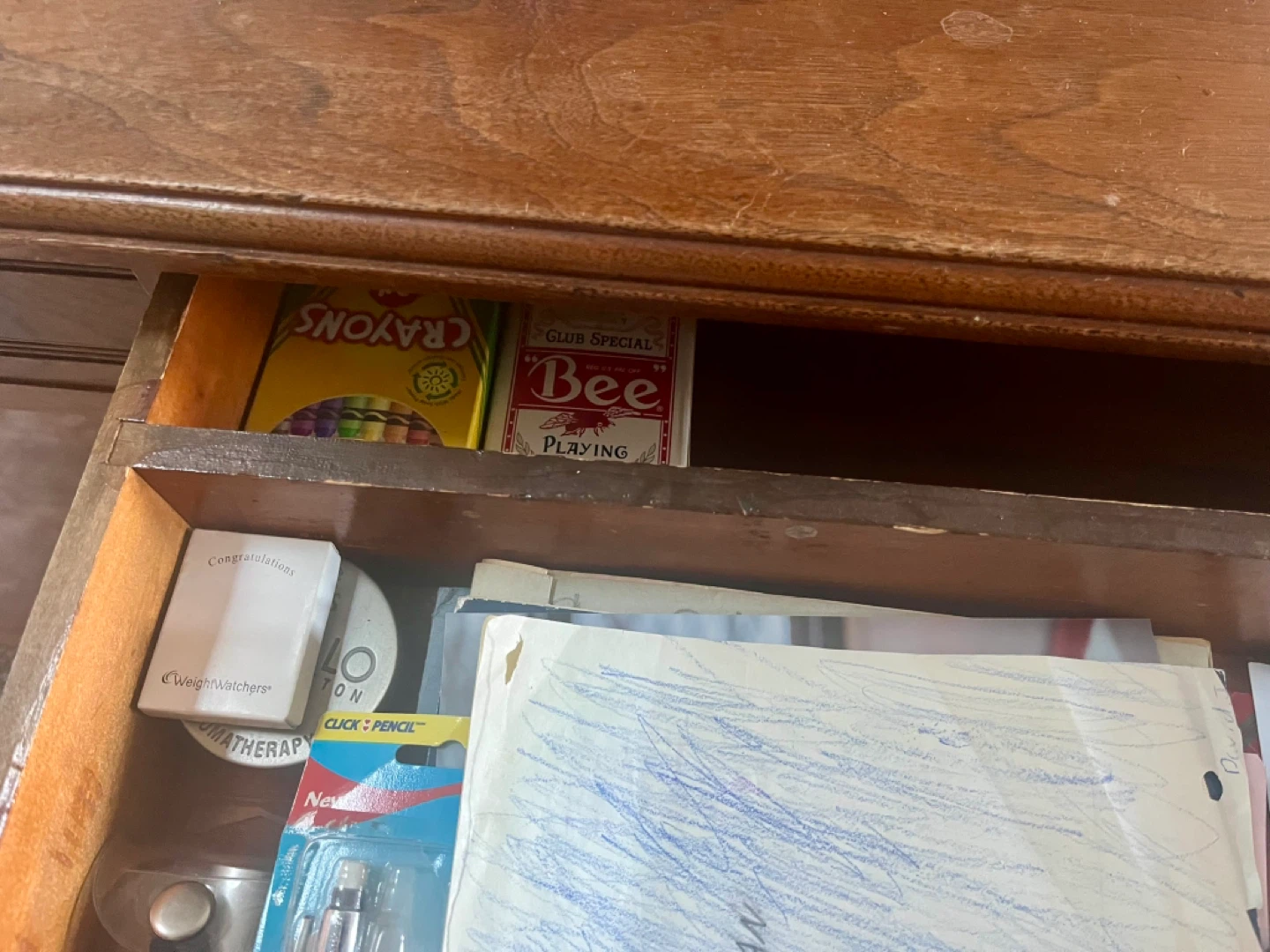 Vintage Cherrywood Writing Desk with Two Drawers - photo 3