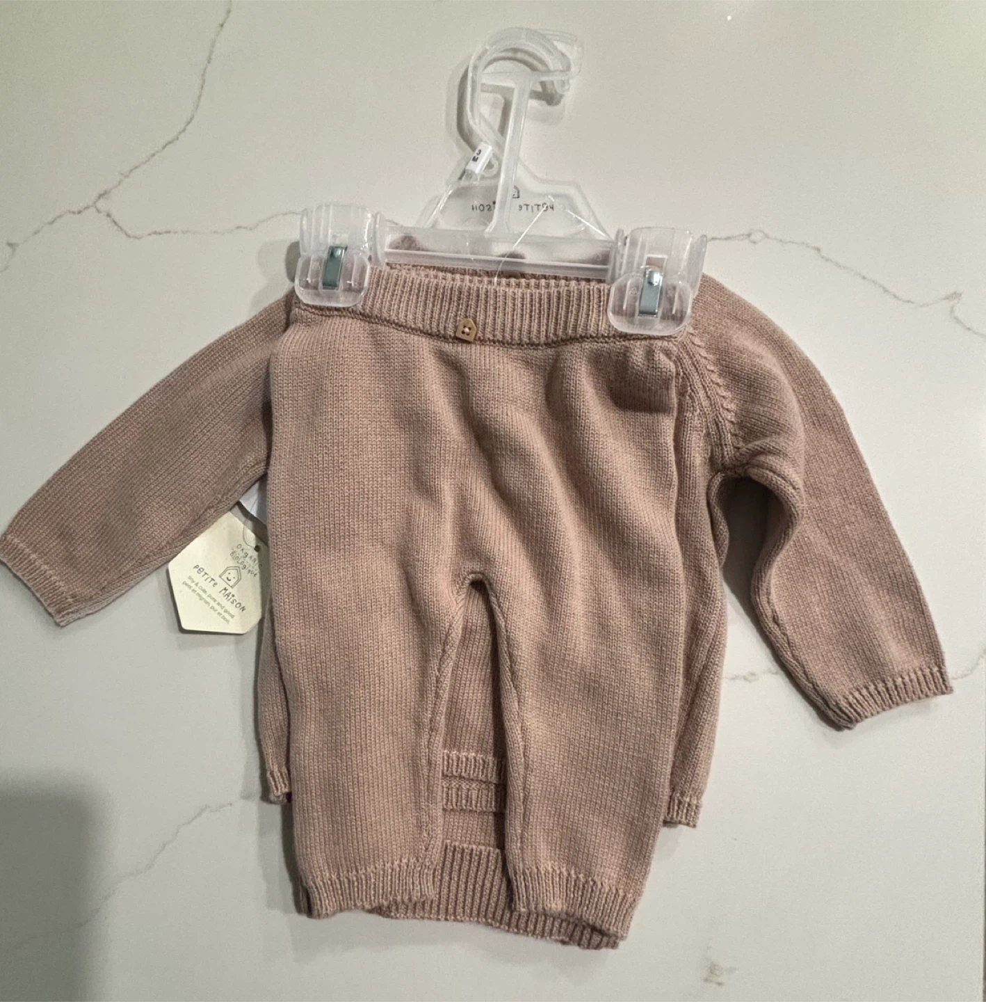 NEW Petite Maison Organic Cotton Size 3 months Baby Set - photo 2