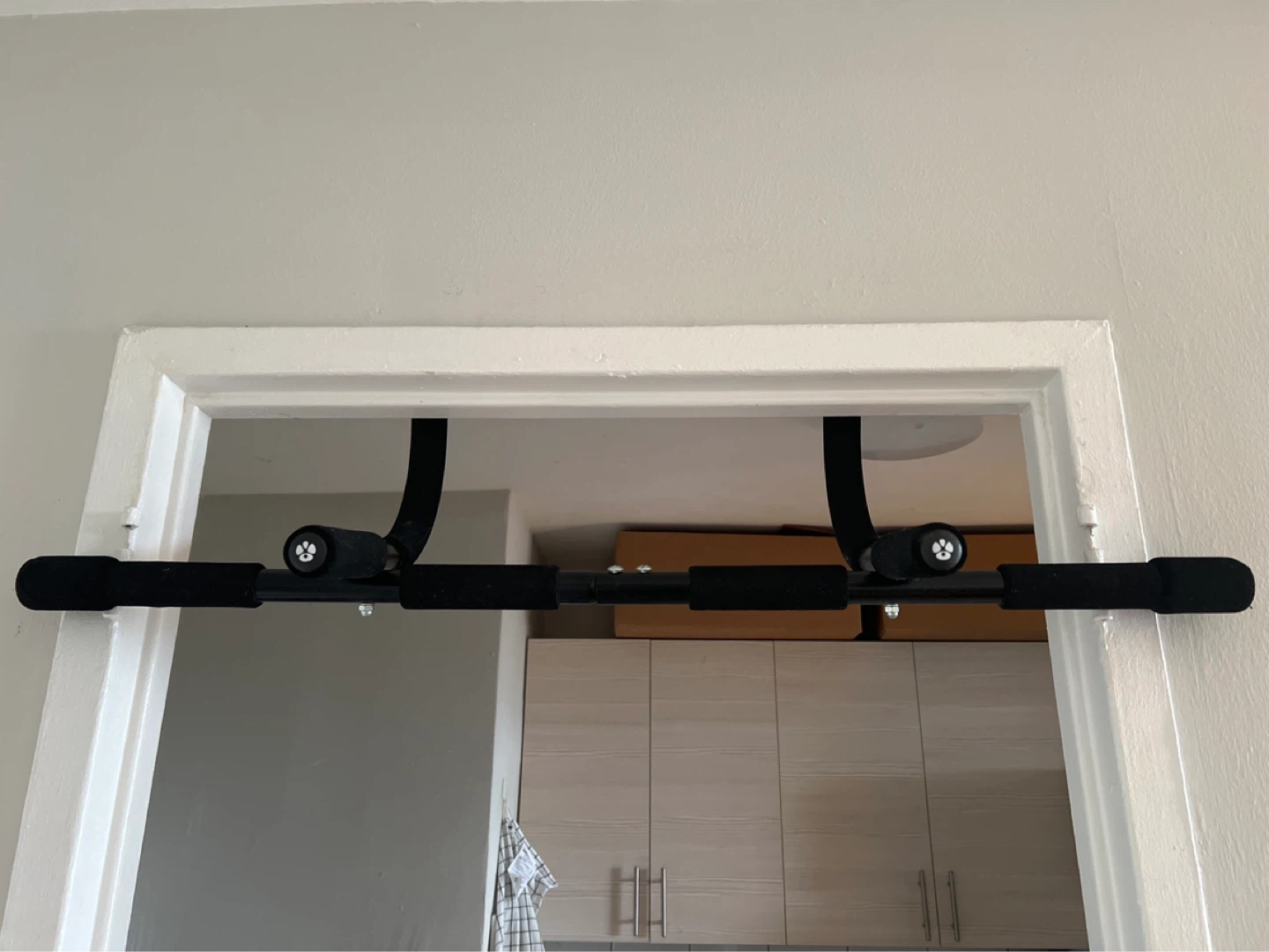 Doorway Pull-Up Bar, Yoga Mat, and Dumbbells Set - photo 2