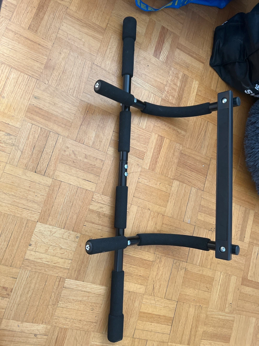 Doorway Pull-Up Bar, Yoga Mat, and Dumbbells Set