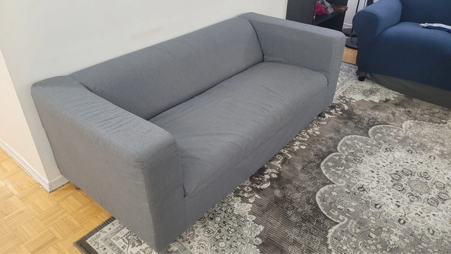 IKEA KLIPPAN Loveseat, Vissle Gray - photo 4