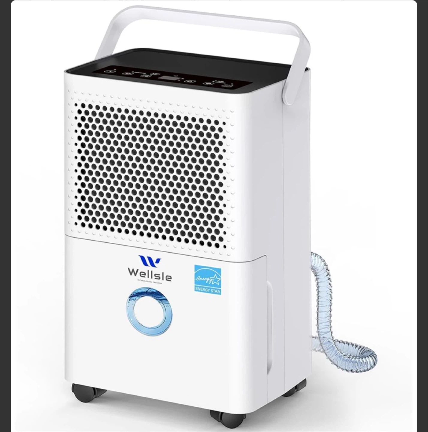 Wellsle 40 Pints Dehumidifiers for Basements, Smart Humidity