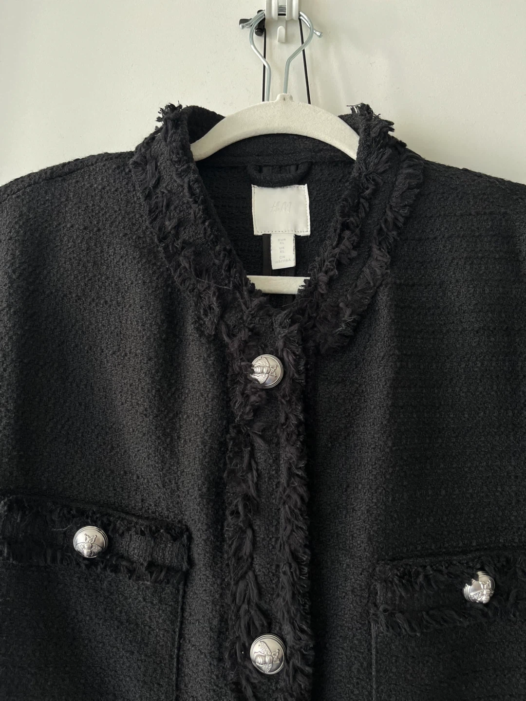 Black Tweed-Like Coat - photo 2